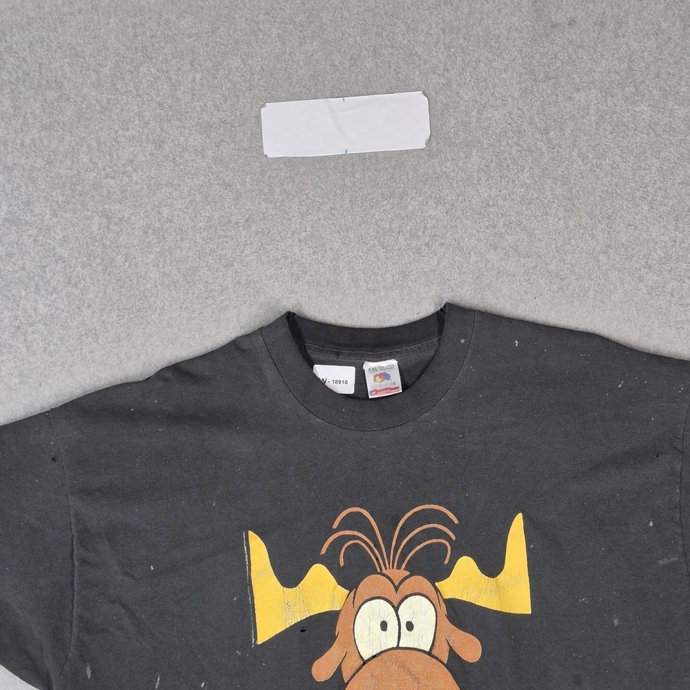 VINTAGE Taco Bell Men Shirt XXL Black 90s USA Bullwinkle Short Sleeve READ - Picture 11 of 16
